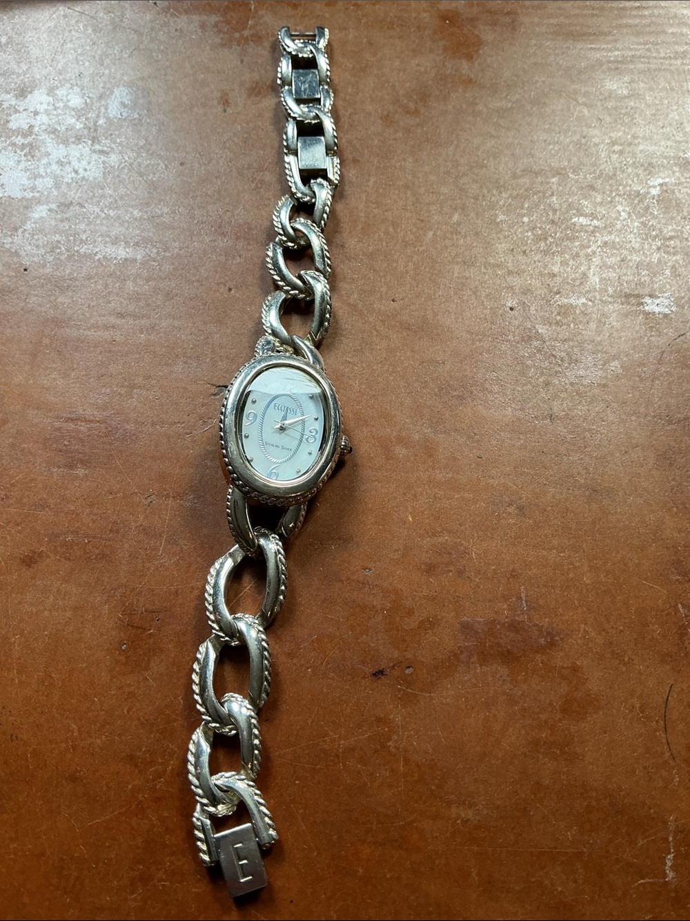 Vintage Ecclissi Watch With Sterling Silver Case